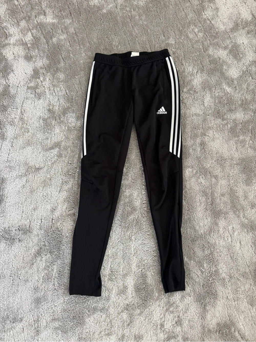 Adidas Black & White Stripe Cimacool Track Pants